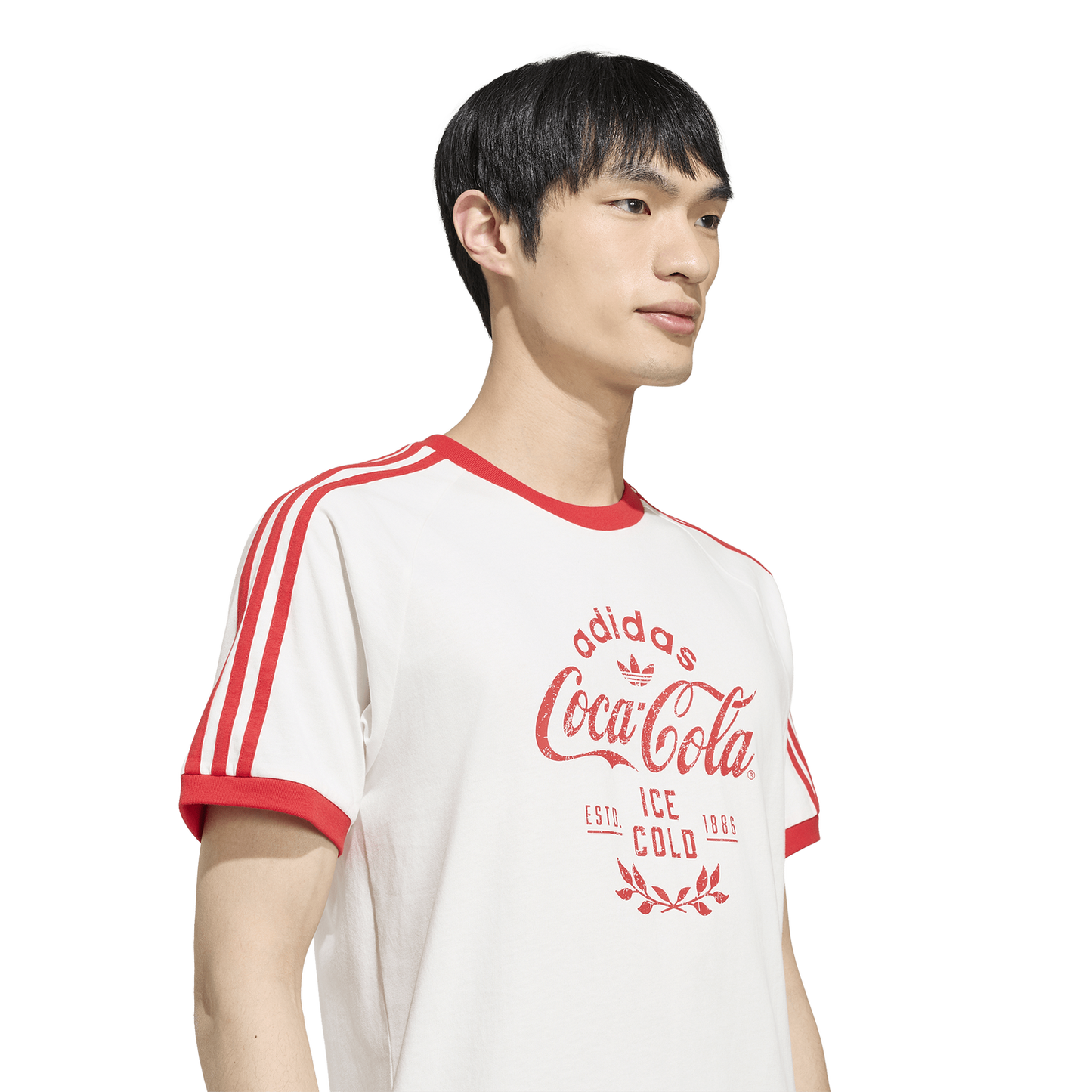 adidas Coca-Cola Cali T-Shirt - Men's - Red/White