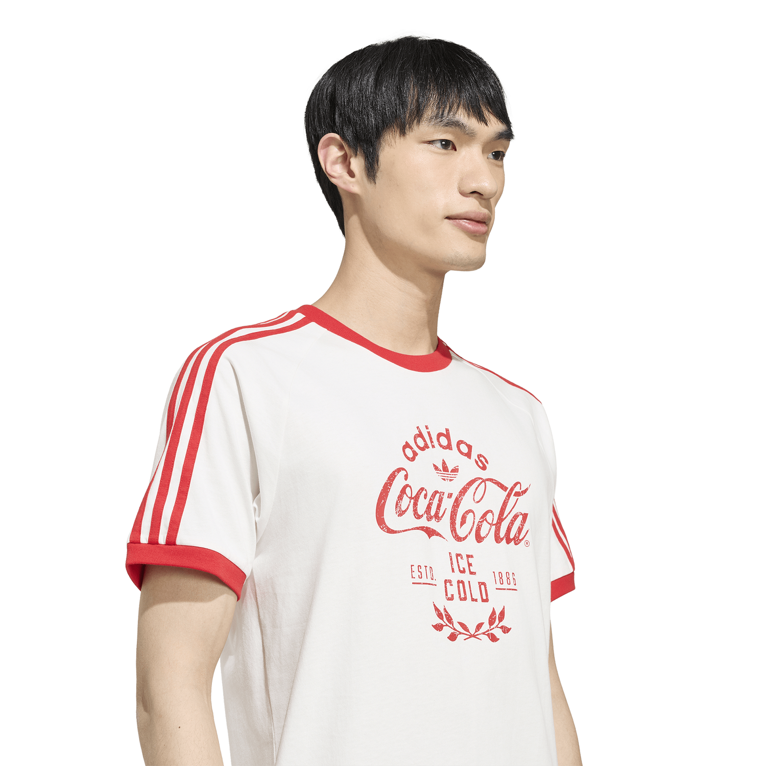adidas Coca-Cola Cali T-Shirt - Men's - Red/White