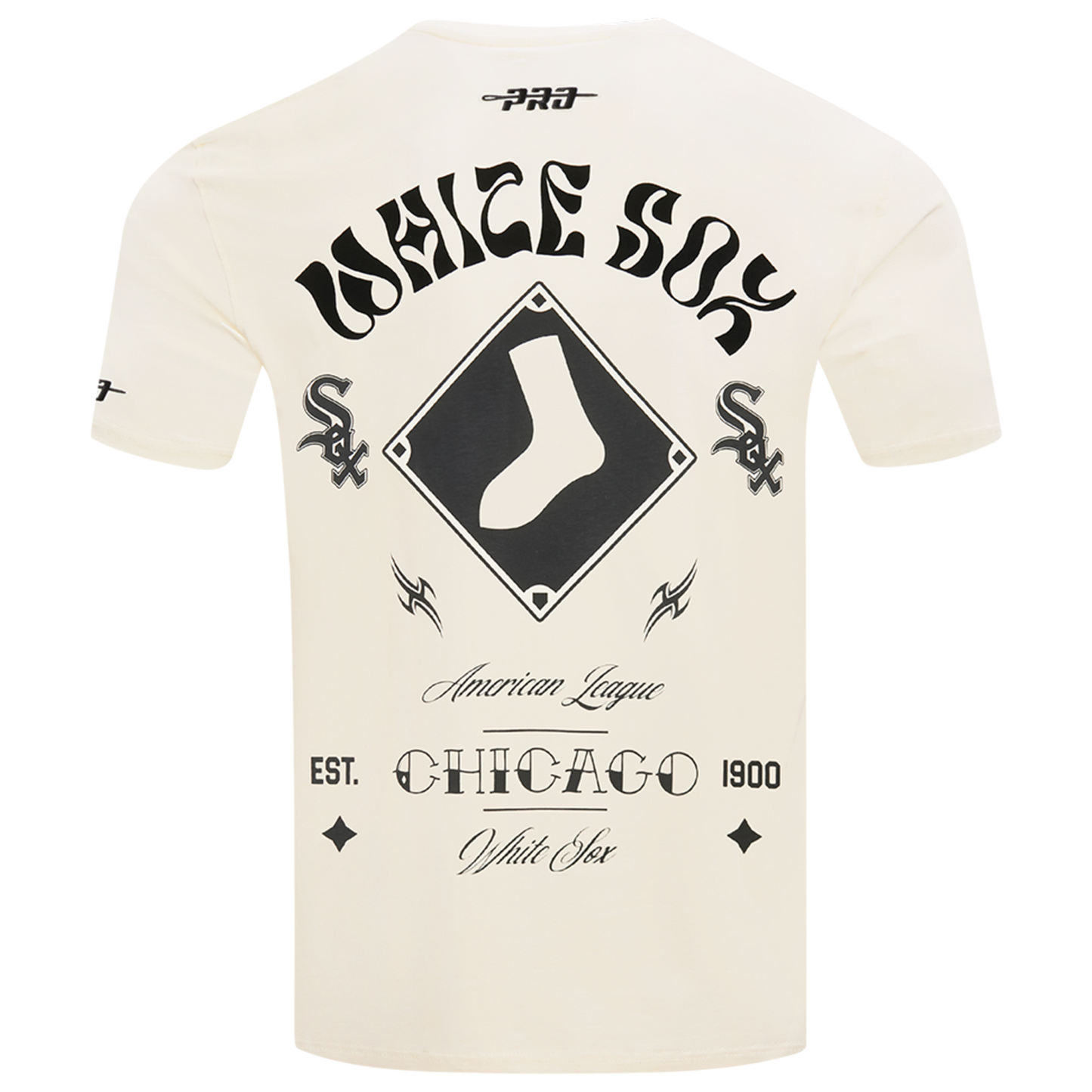 Pro Standard White Sox Wavy Pro Drop Shoulder FC T-Shirt - Men's - Eggshell