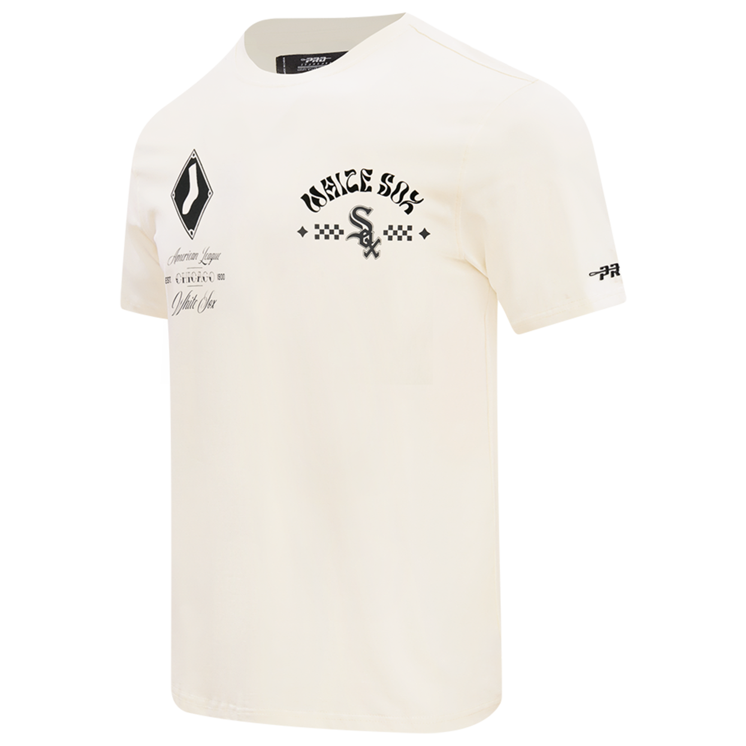 Pro Standard White Sox Wavy Pro Drop Shoulder FC T-Shirt - Men's - Eggshell