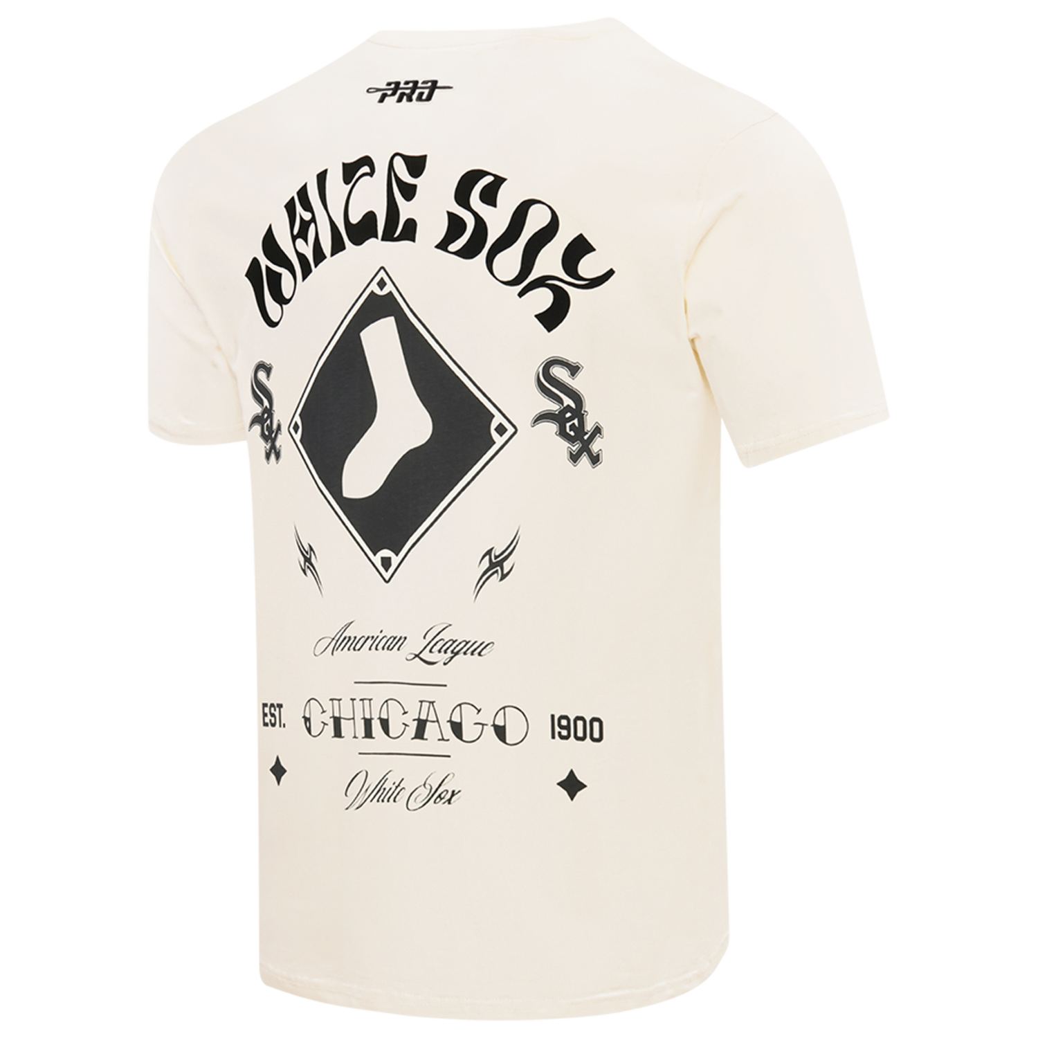 Pro Standard White Sox Wavy Pro Drop Shoulder FC T-Shirt - Men's - Eggshell