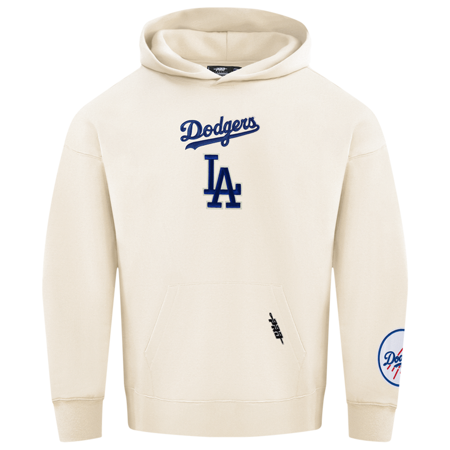 Pro Standard Dodgers Pullover Hoodie - Men's - Eggshell
