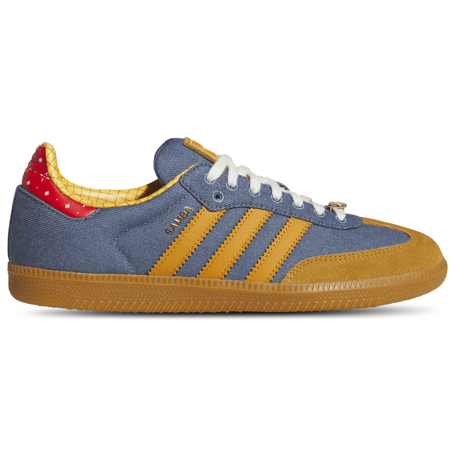 adidas Originals Samba - Men's - Blue/Yellow/Brown