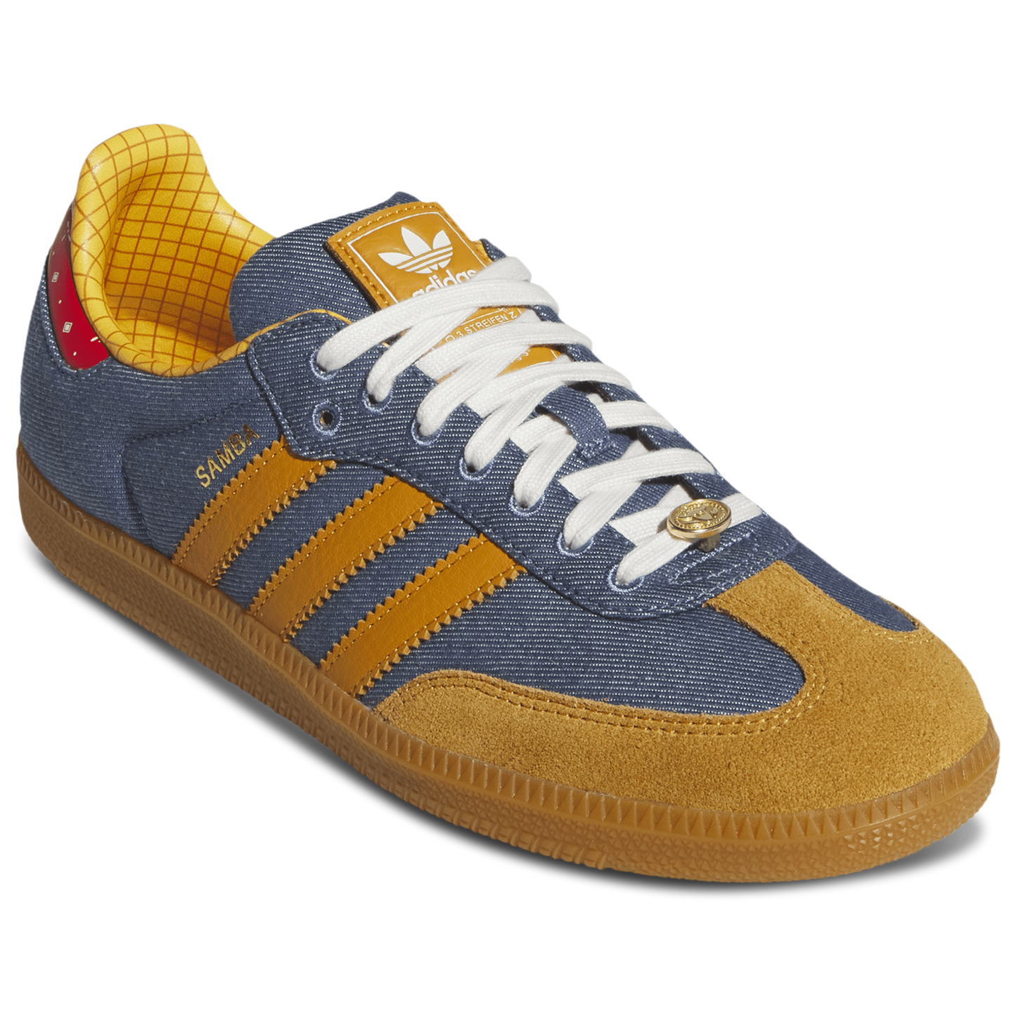 adidas Originals Samba - Men's - Blue/Yellow/Brown