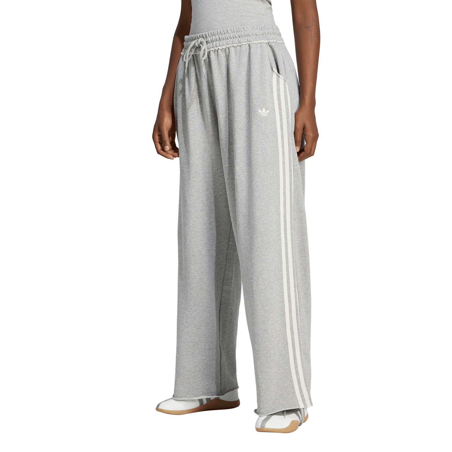 adidas Originals Injection Graphic Loose Sweatpants - Women's - Medium Grey Heather