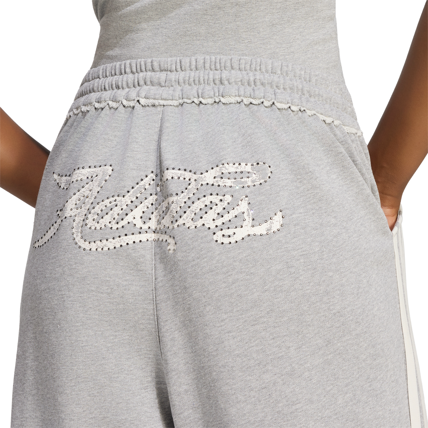 adidas Originals Injection Graphic Loose Sweatpants - Women's - Medium Grey Heather