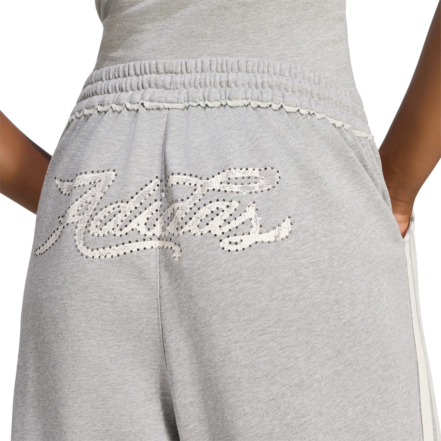 adidas Originals Injection Graphic Loose Sweatpants - Women's - Medium Grey Heather