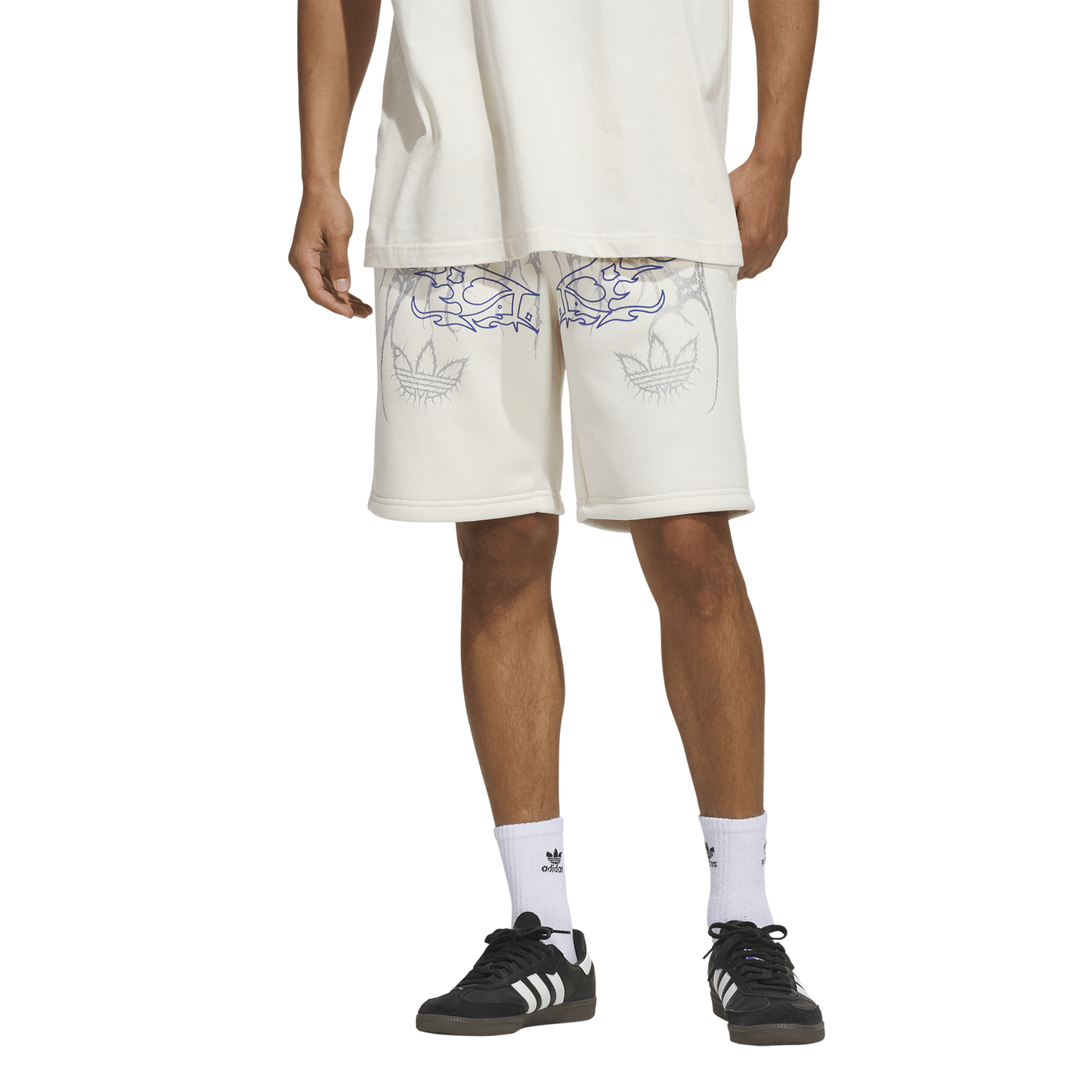 adidas Metal Shorts - Men's - Wonder White/Grey