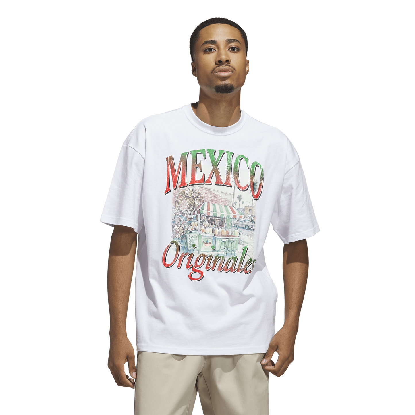 adidas Mexican Culture T-Shirt - Men's - White/White