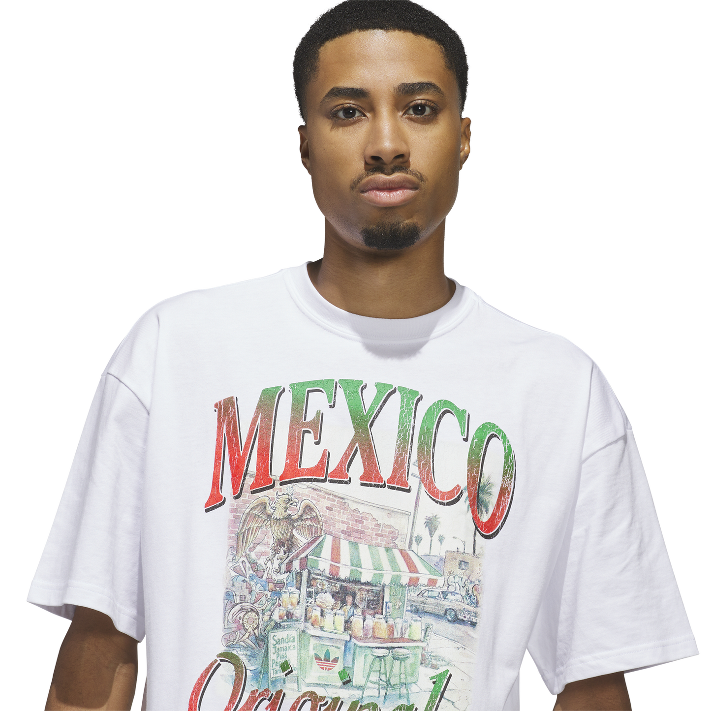 adidas Mexican Culture T-Shirt - Men's - White/White