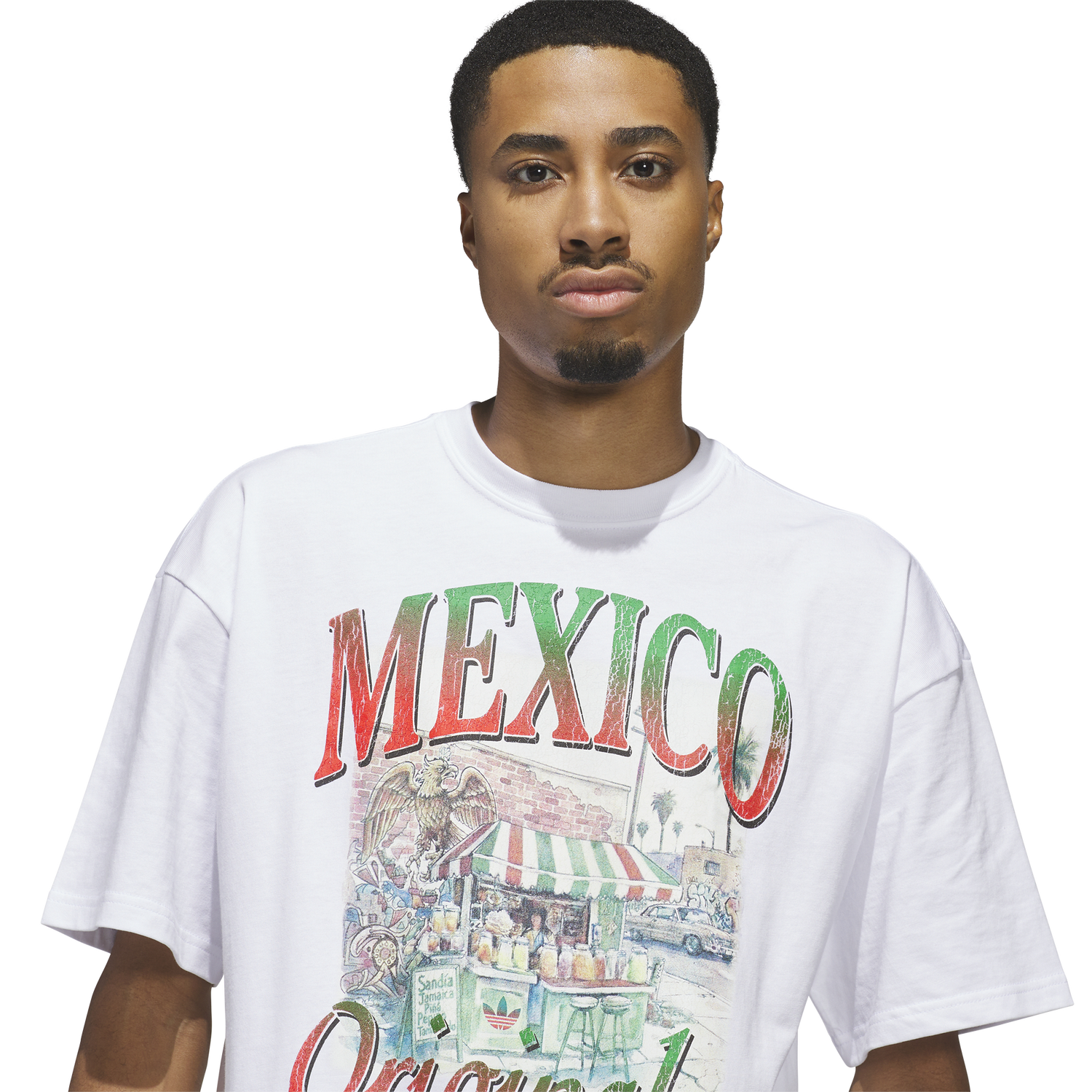 adidas Mexican Culture T-Shirt - Men's - White/White