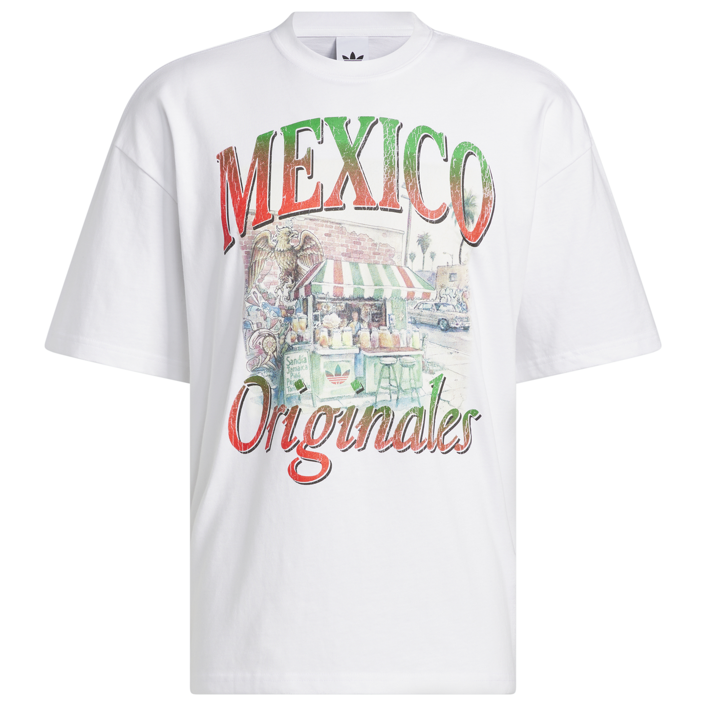 adidas Mexican Culture T-Shirt - Men's - White/White