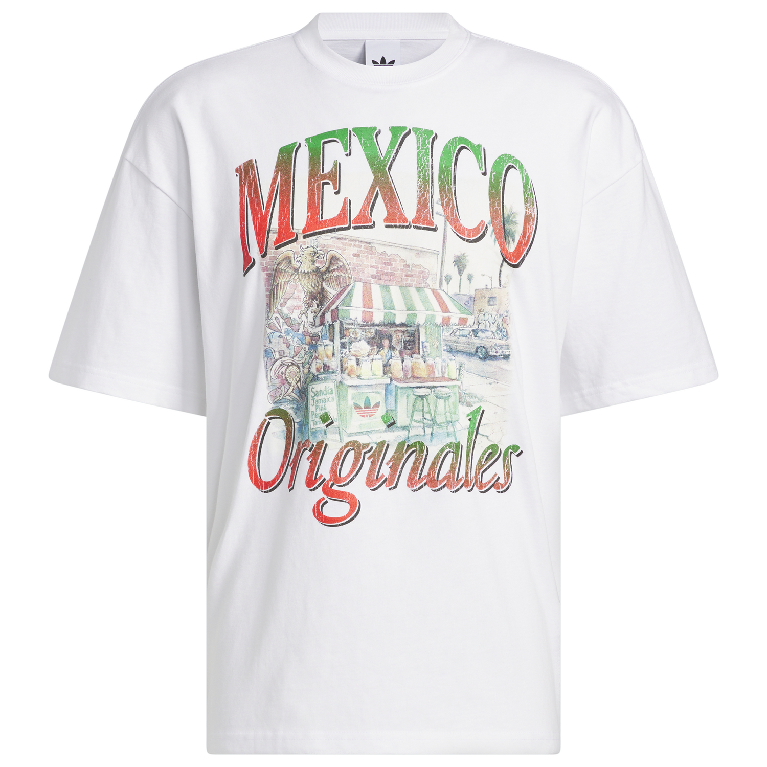 adidas Mexican Culture T-Shirt - Men's - White/White