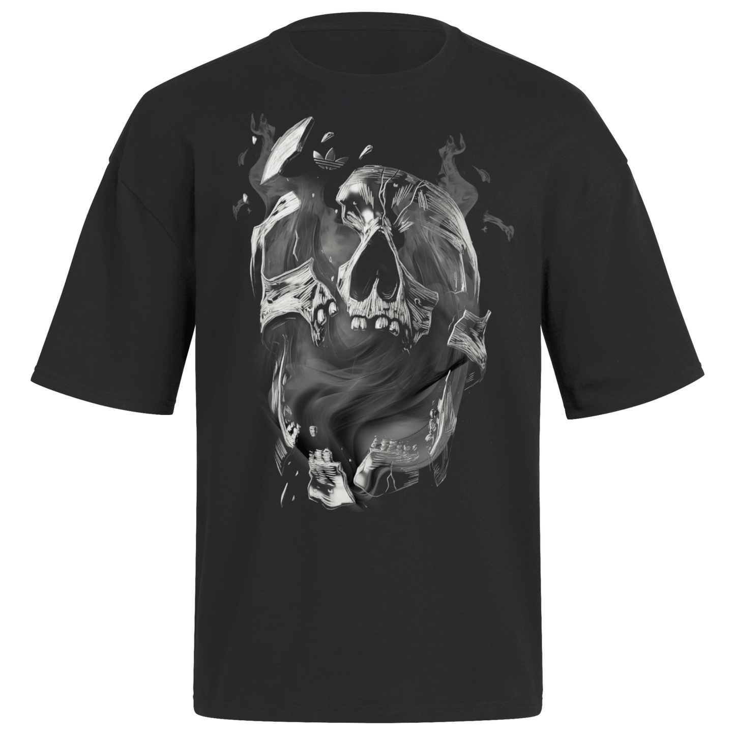 adidas Smoking  Skull Graphic T-Shirt - Men's - Black/Black