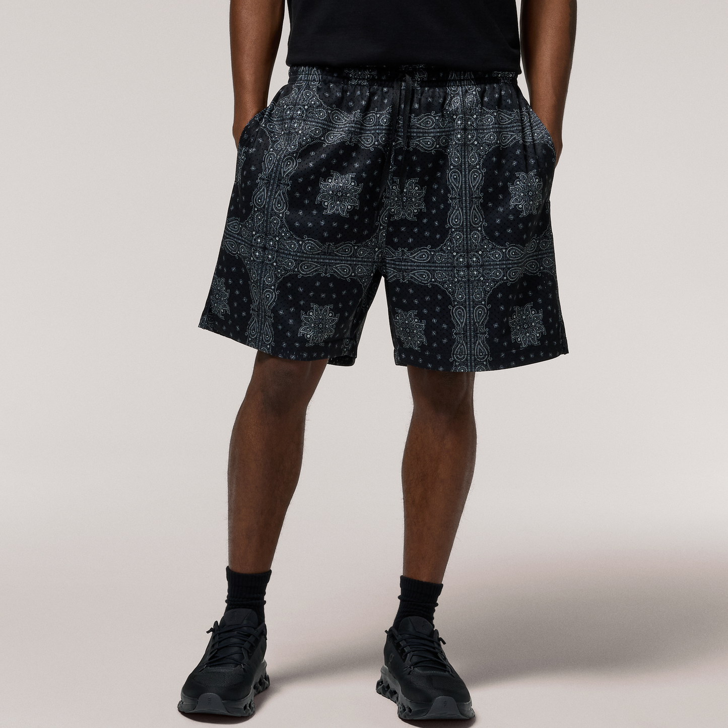 LCKR Brentwood Mesh Shorts - Men's - Black/White