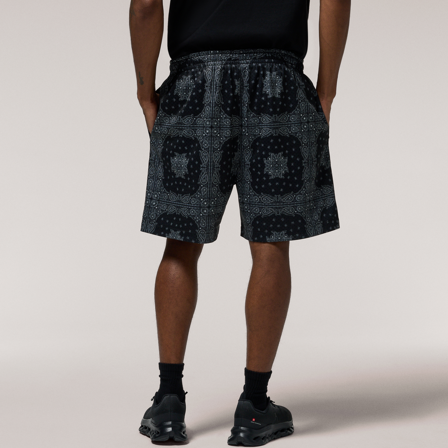 LCKR Brentwood Mesh Shorts - Men's - Black/White