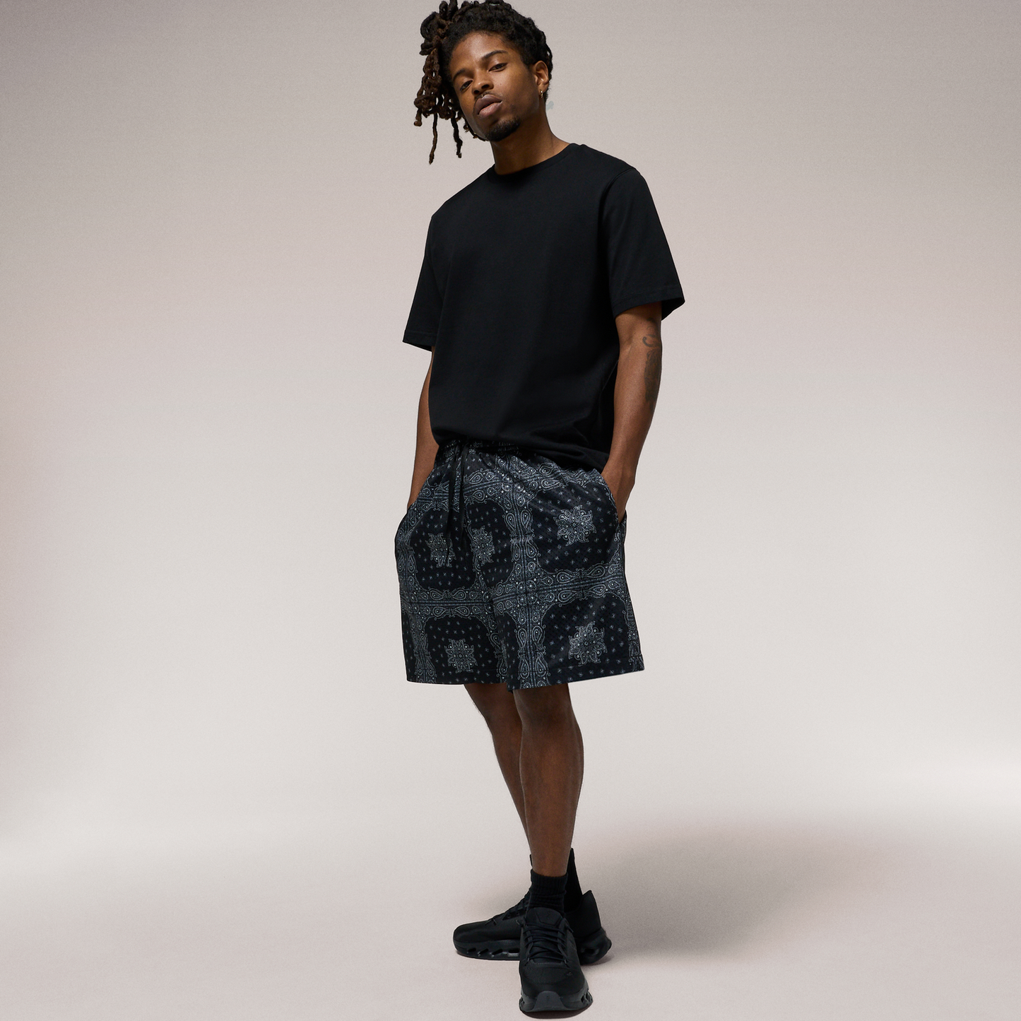LCKR Brentwood Mesh Shorts - Men's - Black/White