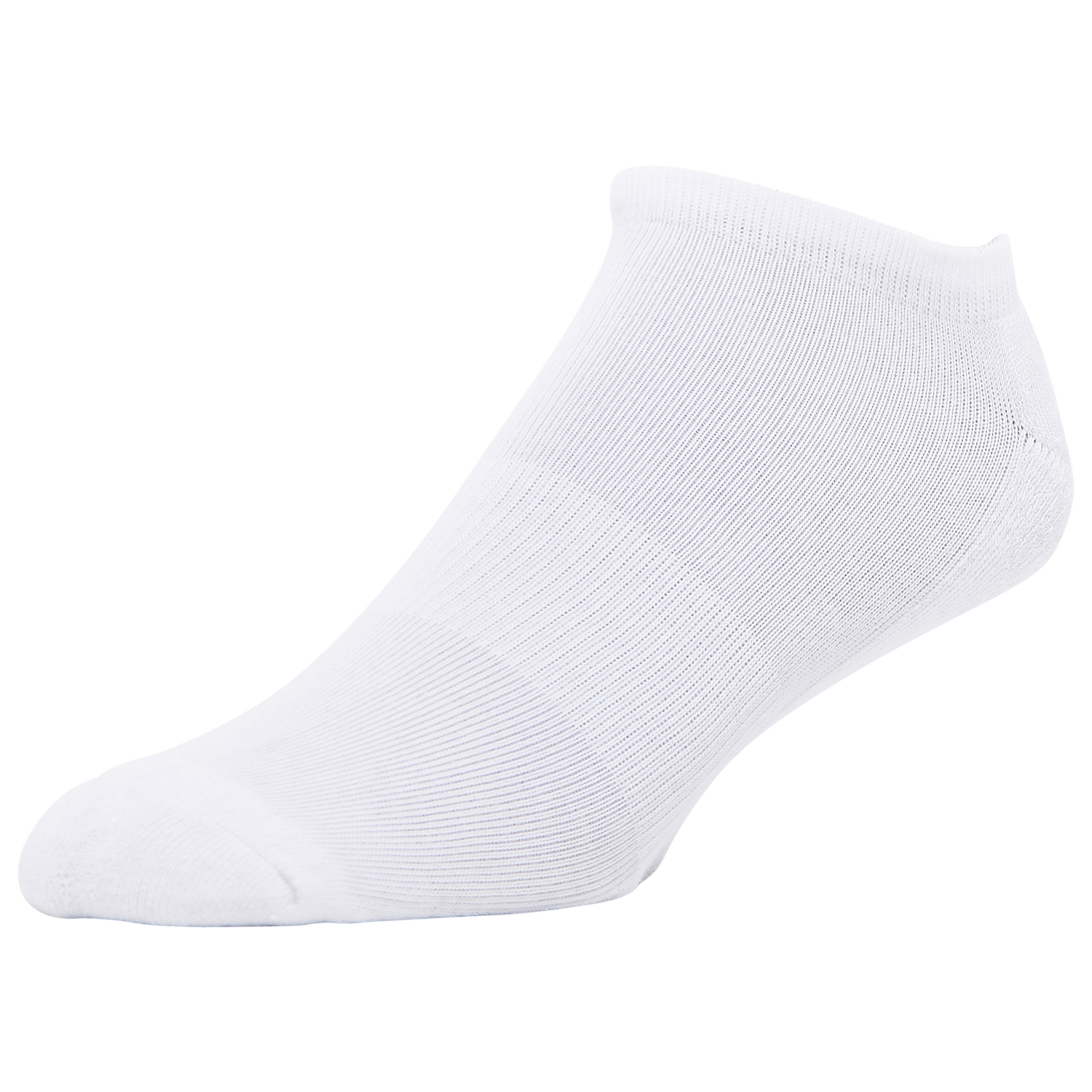 LCKR 6-Pack Athletic Half Cushion No Show - Men's - White/White
