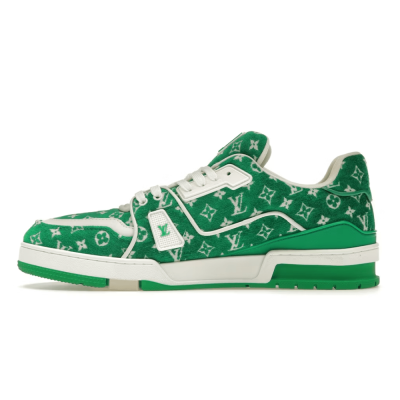 Louis Vuitton LV Trainer Sneaker Green Monogram