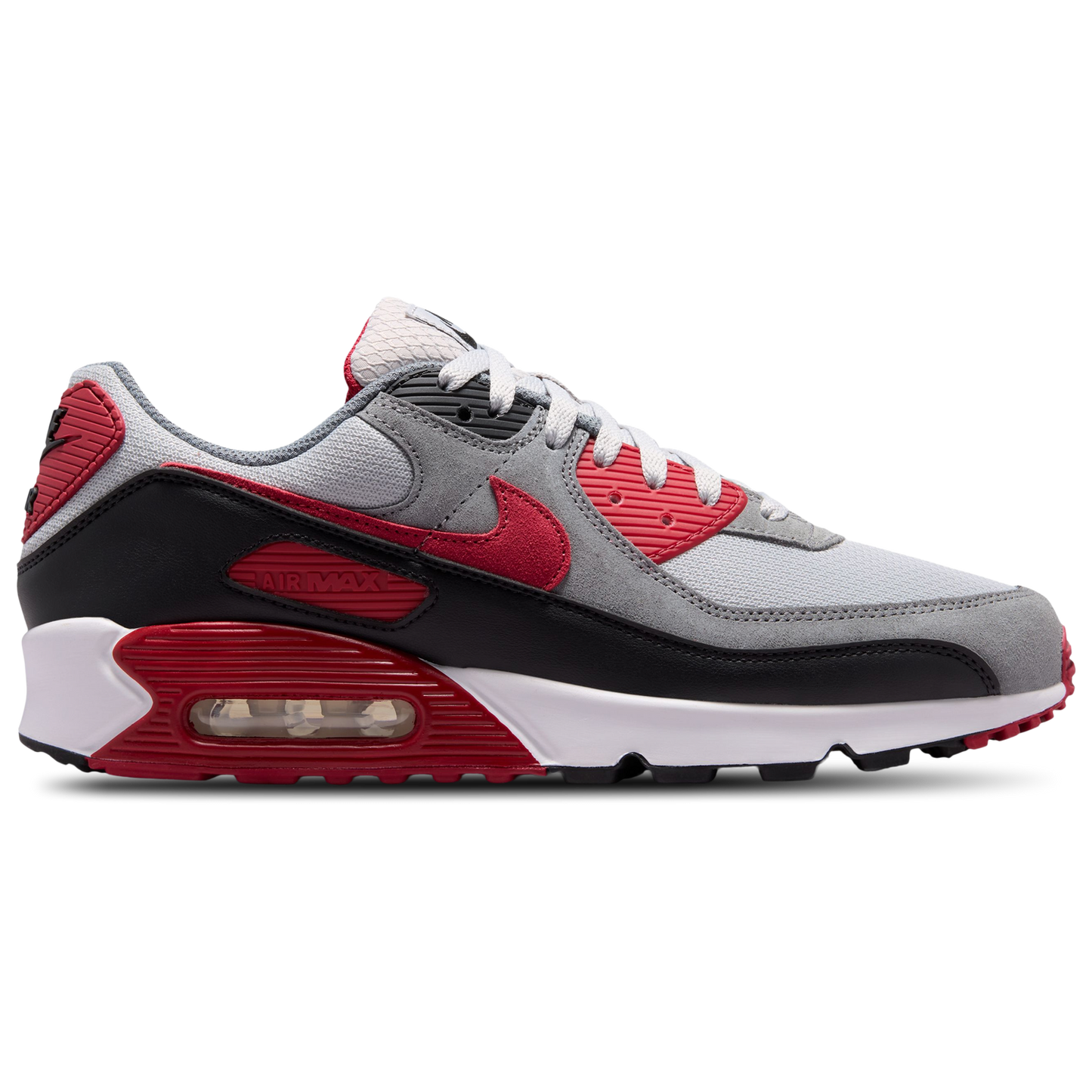 Nike Air Max 90 - Men's - White/Grey/Red