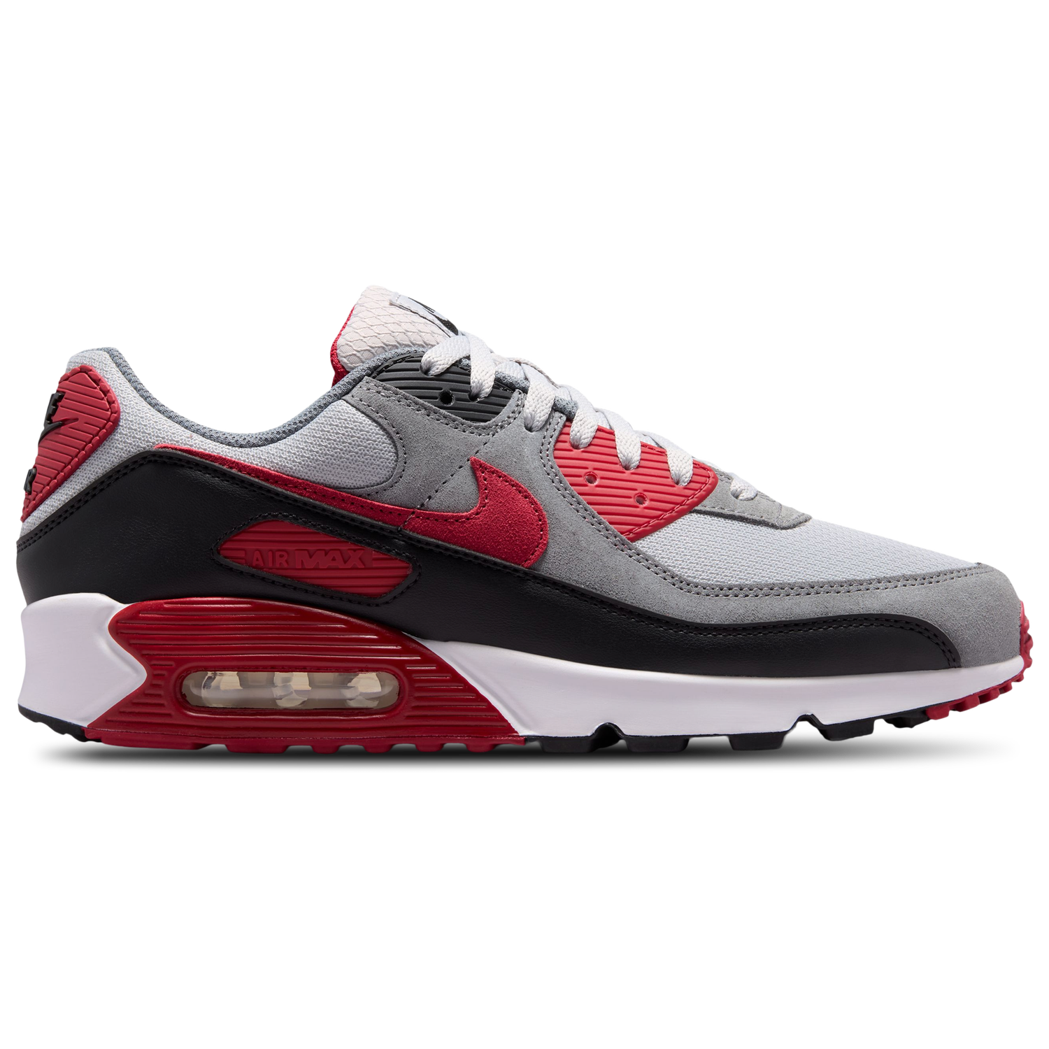 Nike Air Max 90 - Men's - White/Grey/Red
