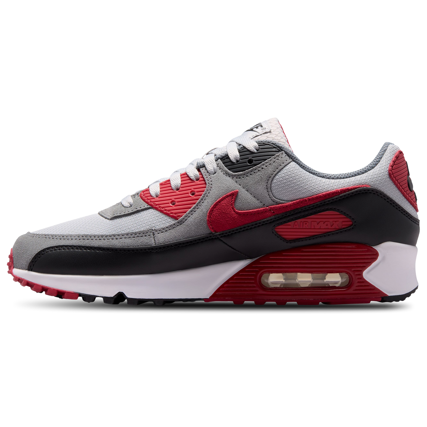Nike Air Max 90 - Men's - White/Grey/Red