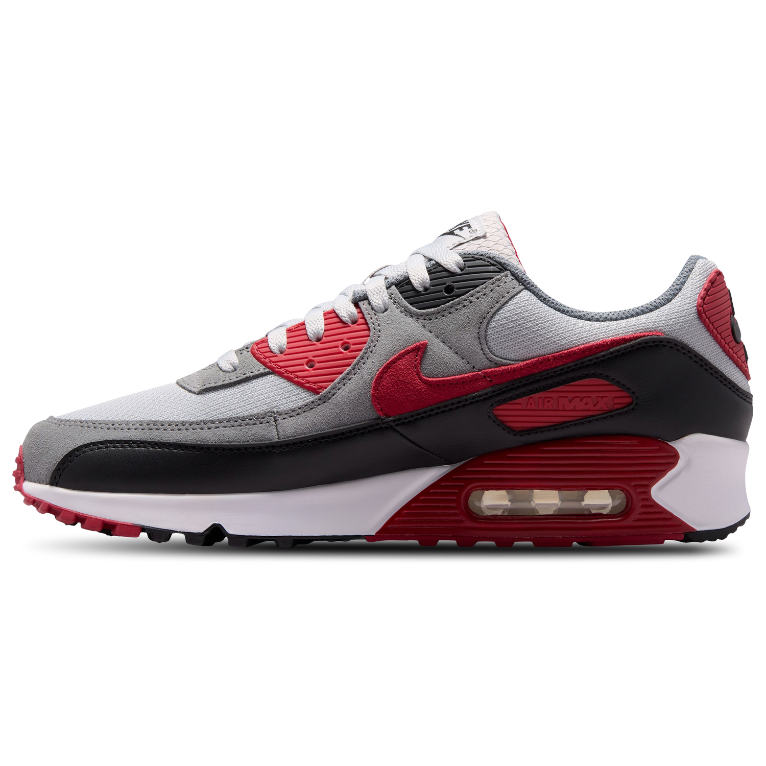 Nike Air Max 90 - Men's - White/Grey/Red