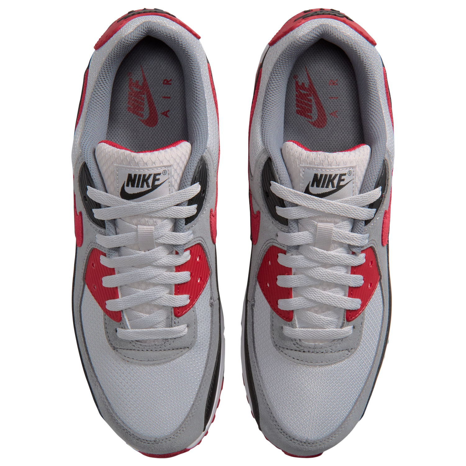 Nike Air Max 90 - Men's - White/Grey/Red