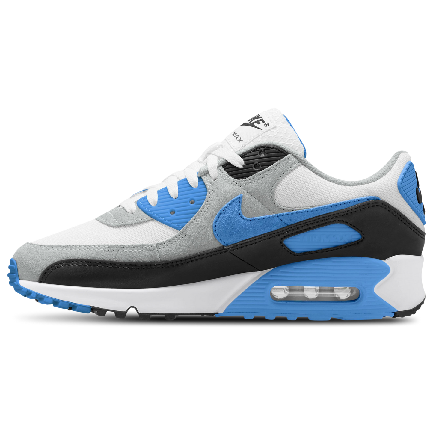 Nike Air Max 90 - Men's - Blue Crystal/Light Smoke Grey/White