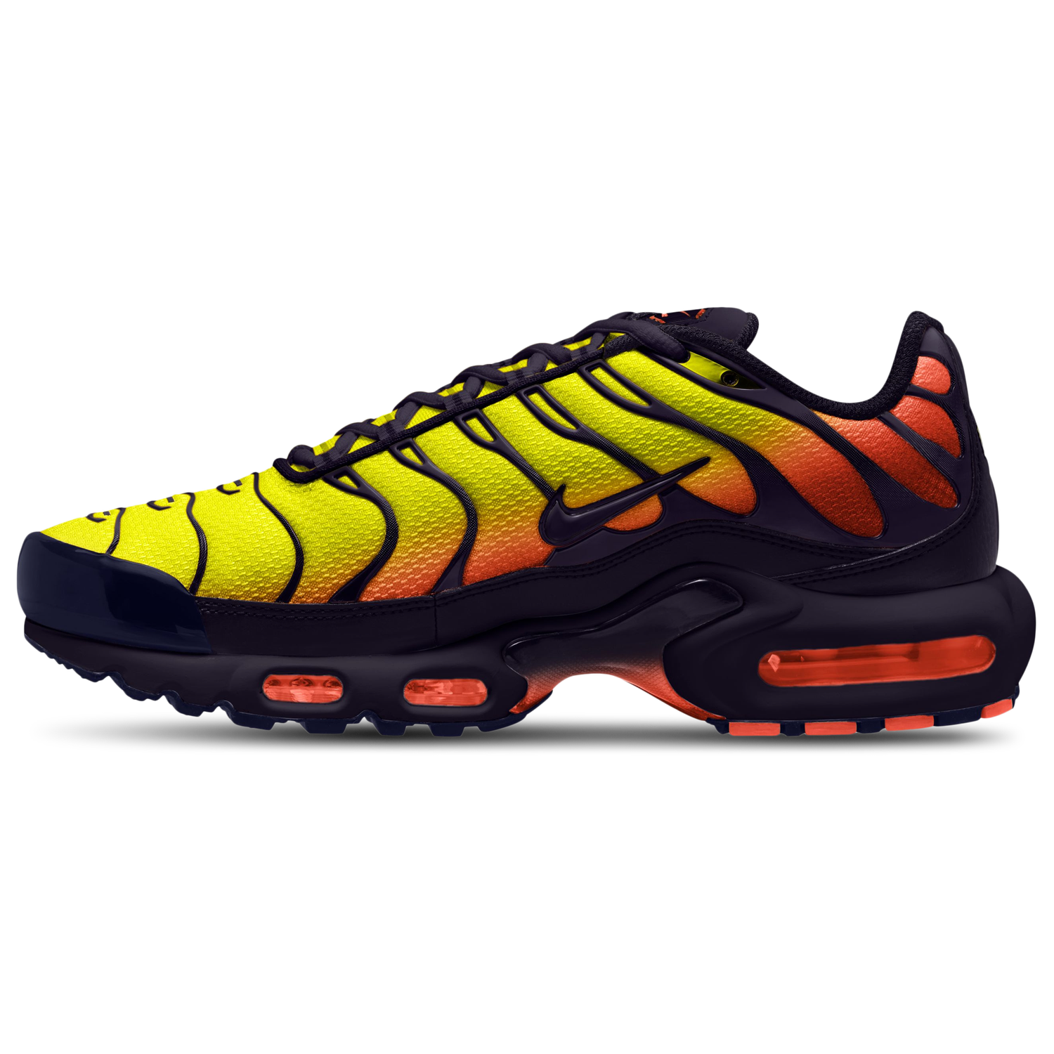 Nike Air Max Plus - Men's - Blackened Blue/Lemon Venom