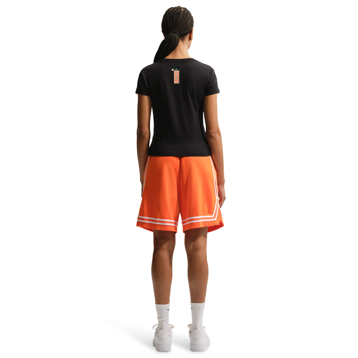 Nike Flower Shop Midcrop Tee - Women's - Black