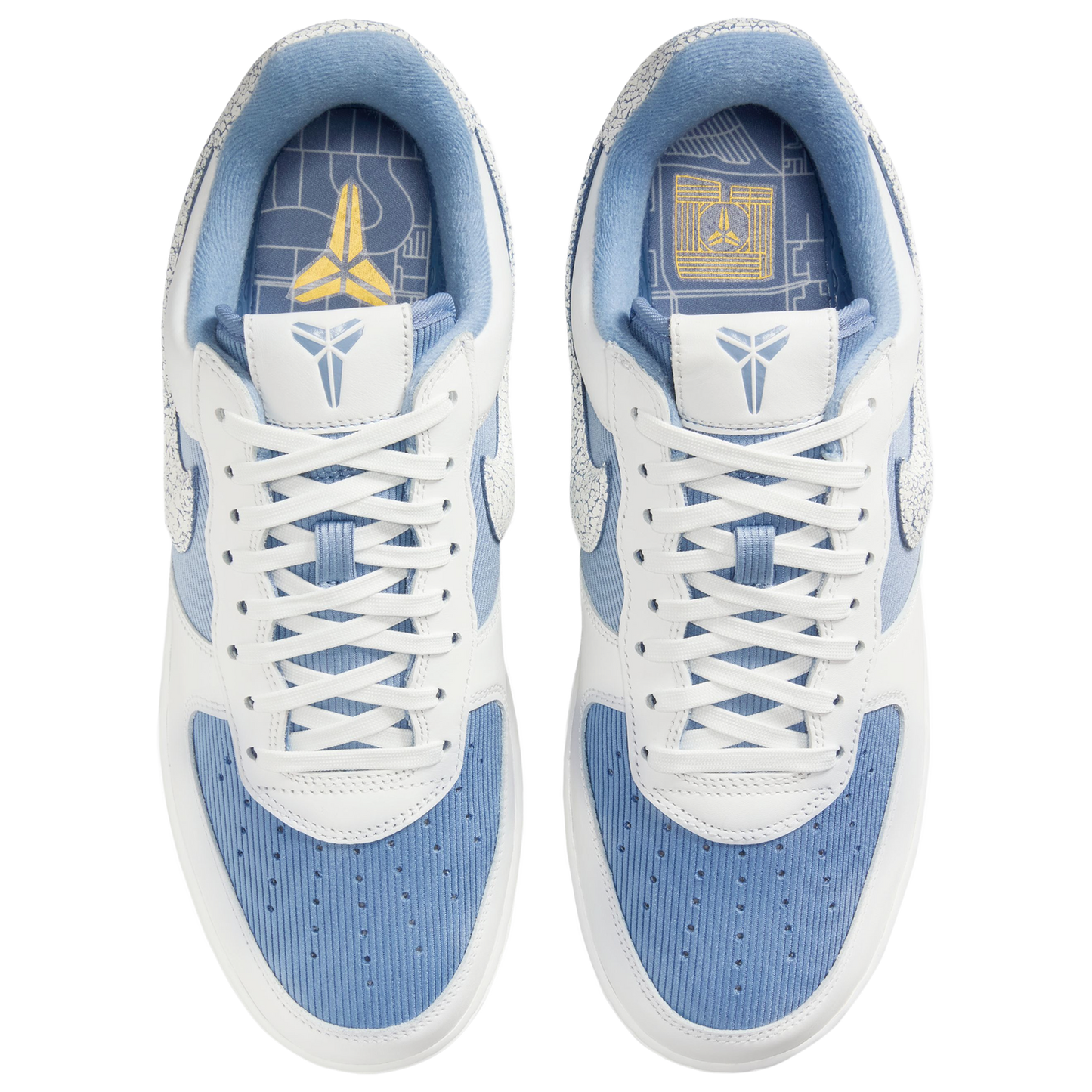 Nike Kobe Air Force 1 Inglewood Forum - Men's - Work Blue/Metallic Gold/Summit White