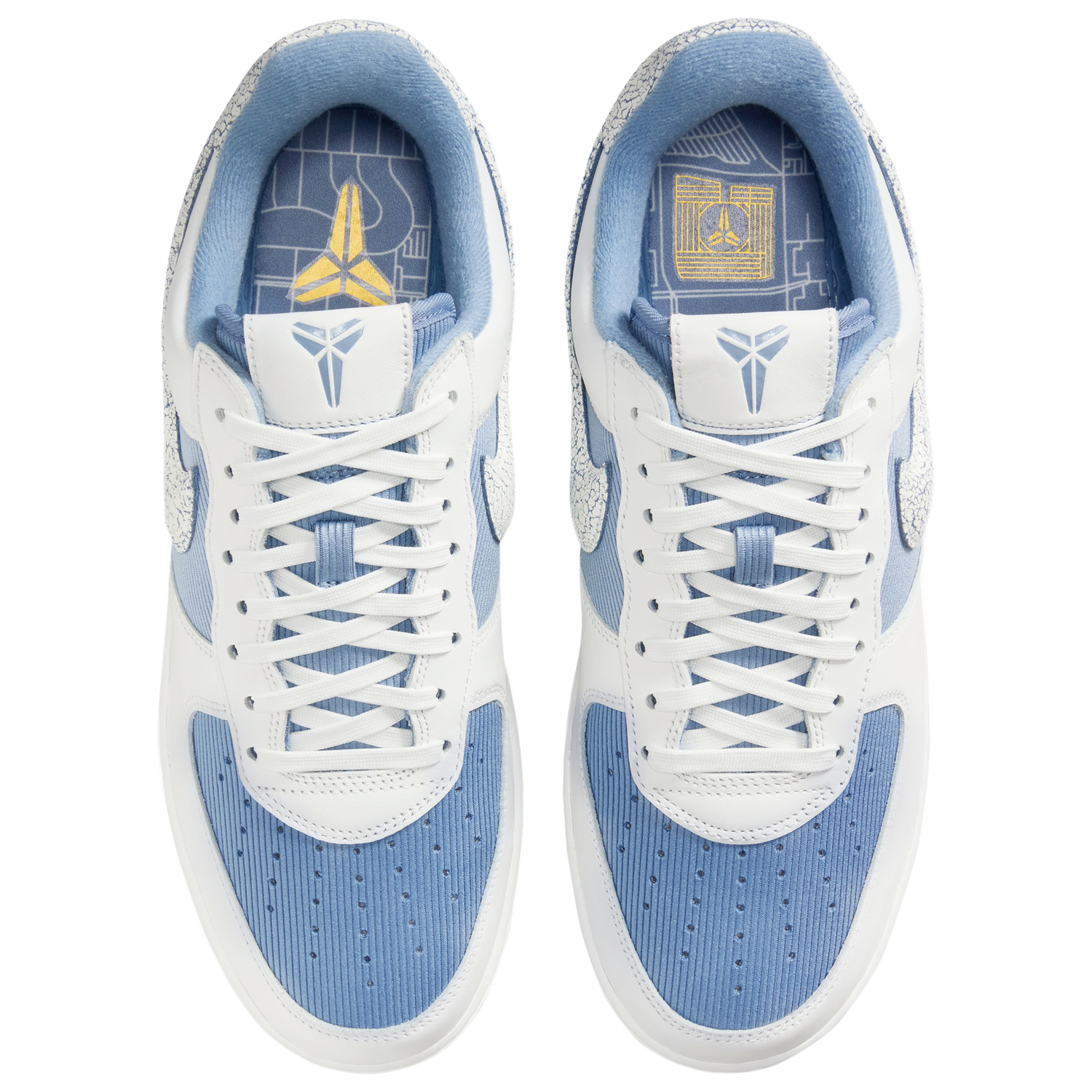 Nike Kobe Air Force 1 Inglewood Forum - Men's - Work Blue/Metallic Gold/Summit White