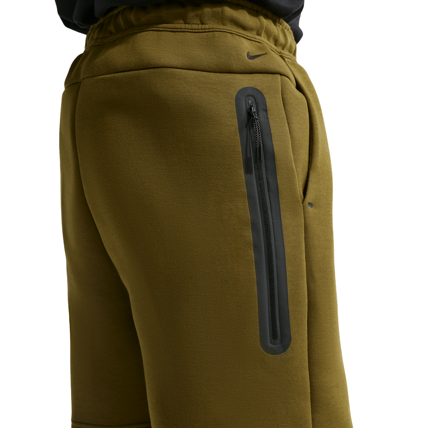 Nike Tech Fleece Shorts - Men's - Black/Olive Flak