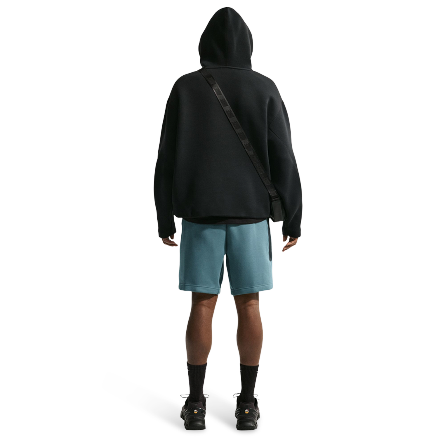 Nike Tech Fleece Shorts - Men's - Black/Mineral Slate