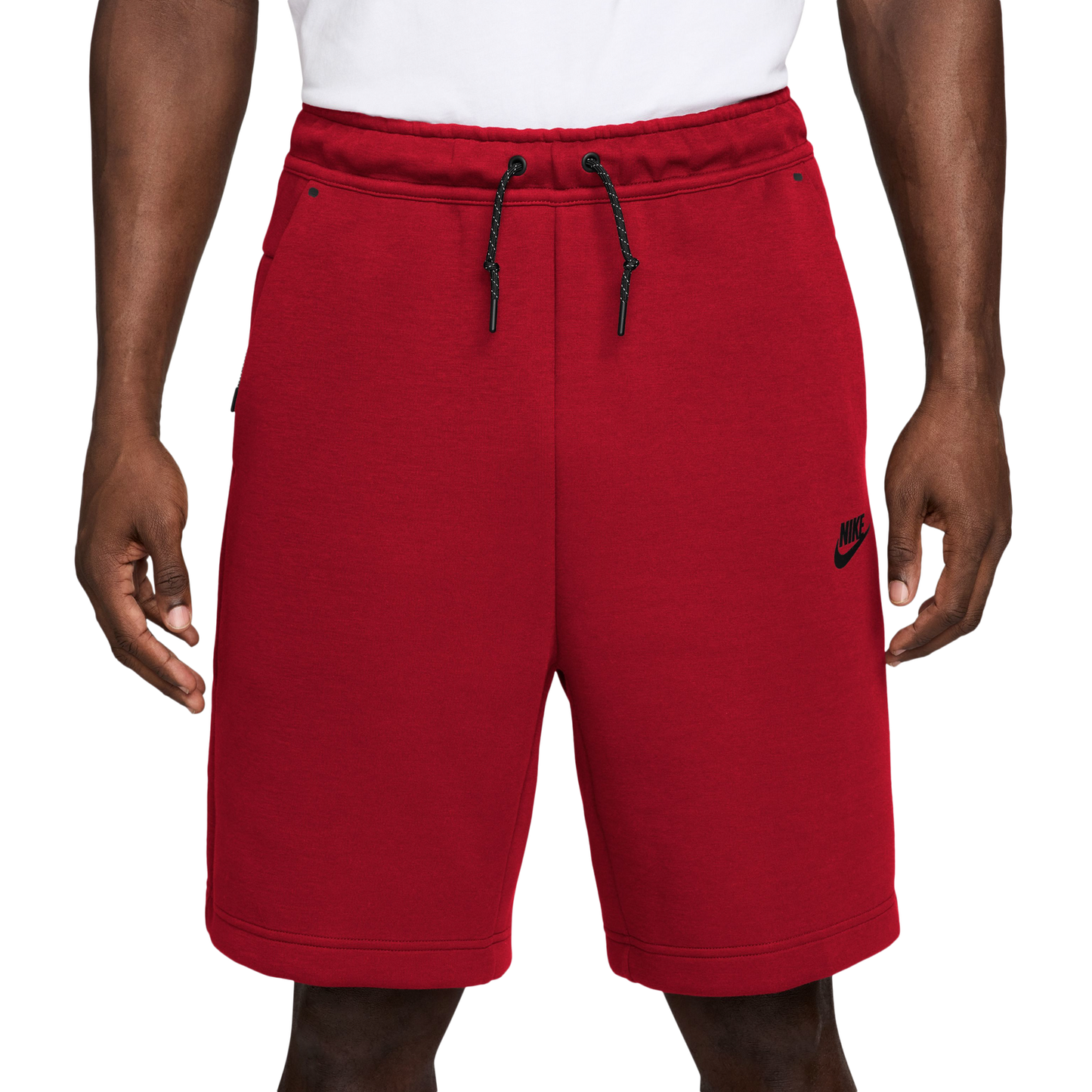 Nike Tech Fleece Shorts - Men's - Gym Red/Black