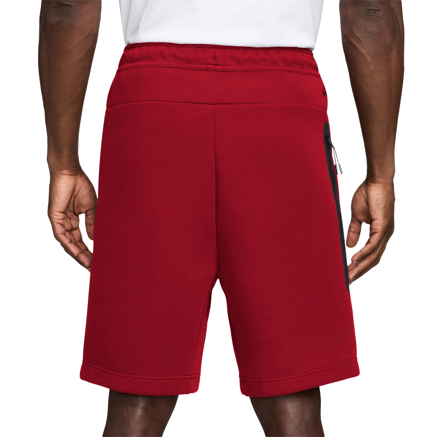 Nike Tech Fleece Shorts - Men's - Gym Red/Black