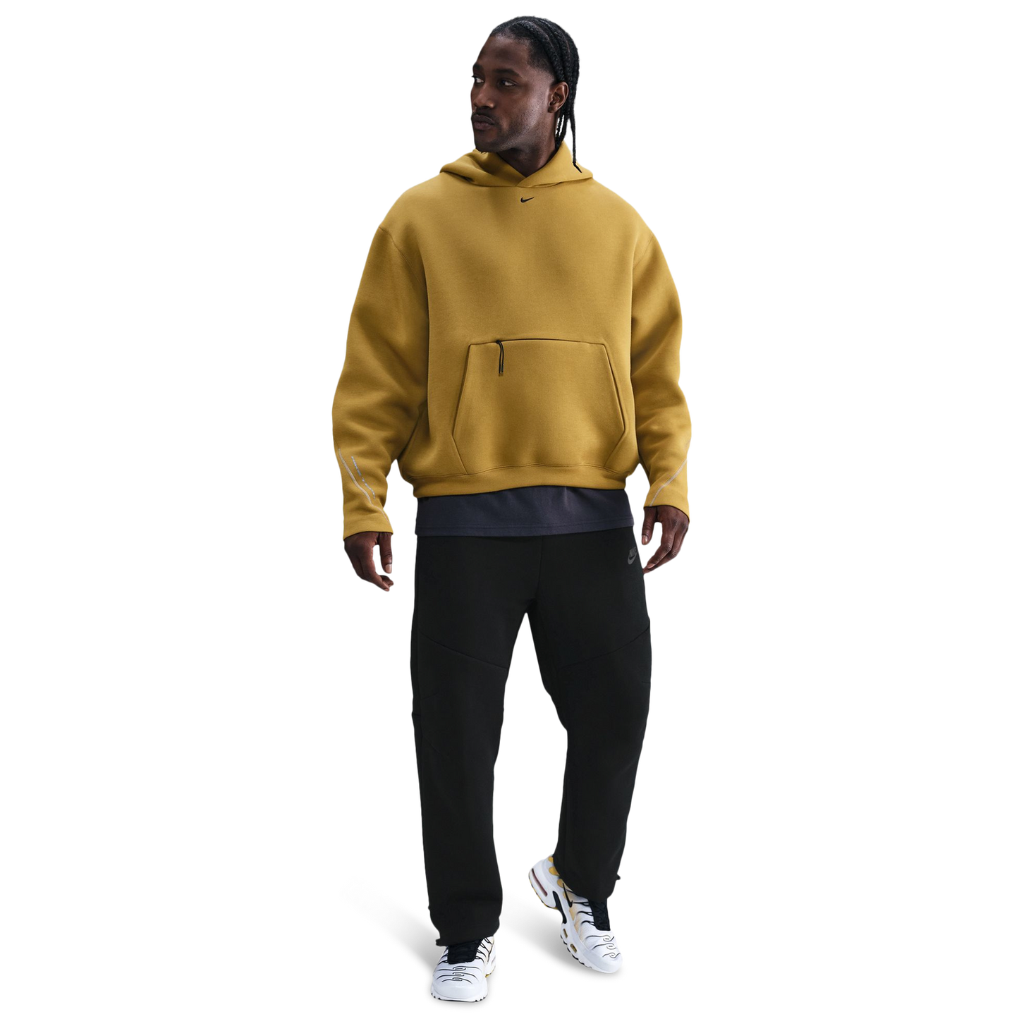 Nike Tech Fleece Open Hem Pants - Men's - Black/Black