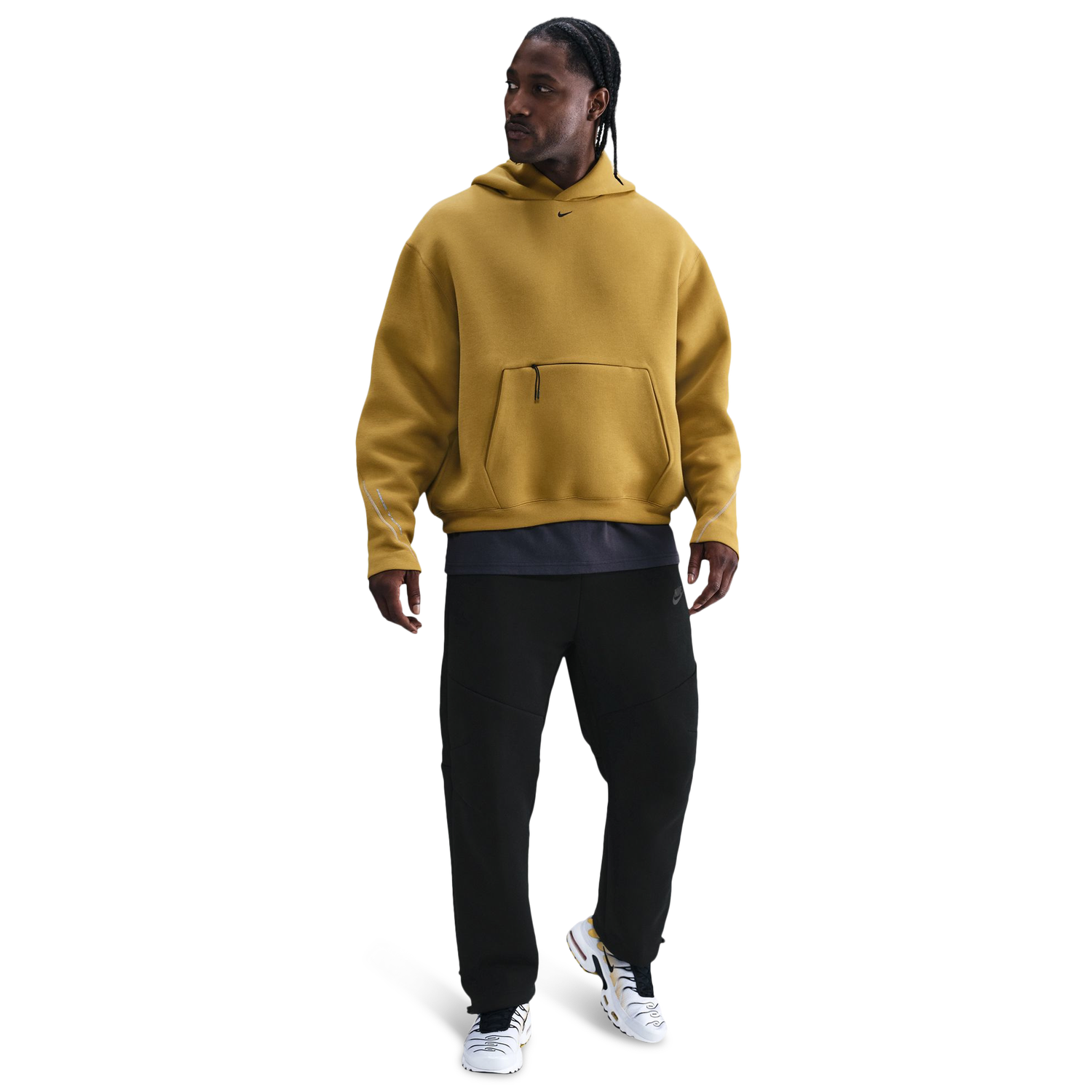 Nike Tech Fleece Open Hem Pants - Men's - Black/Black