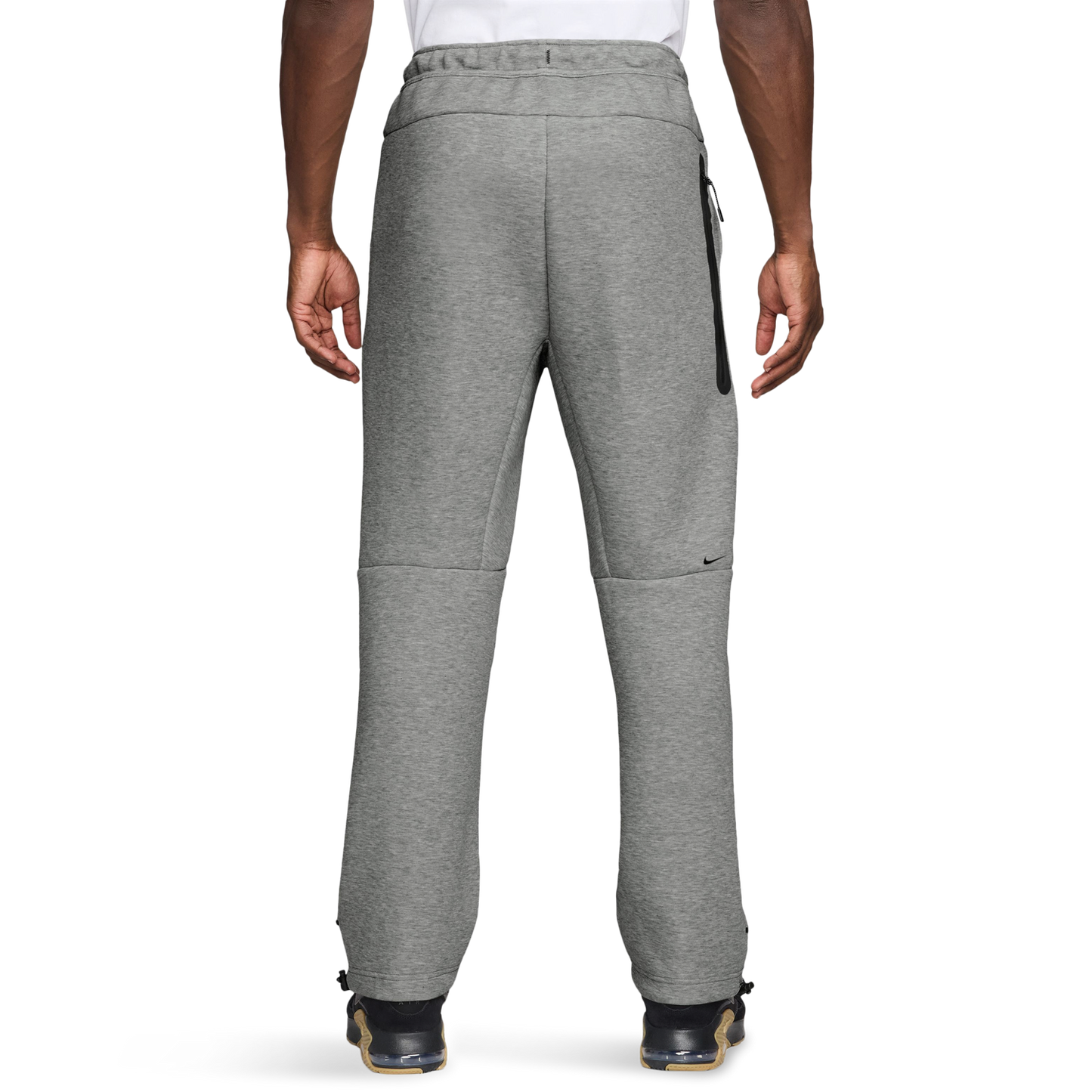 Nike Tech Fleece Open Hem Pants - Men's - Dark Grey Heather/Black