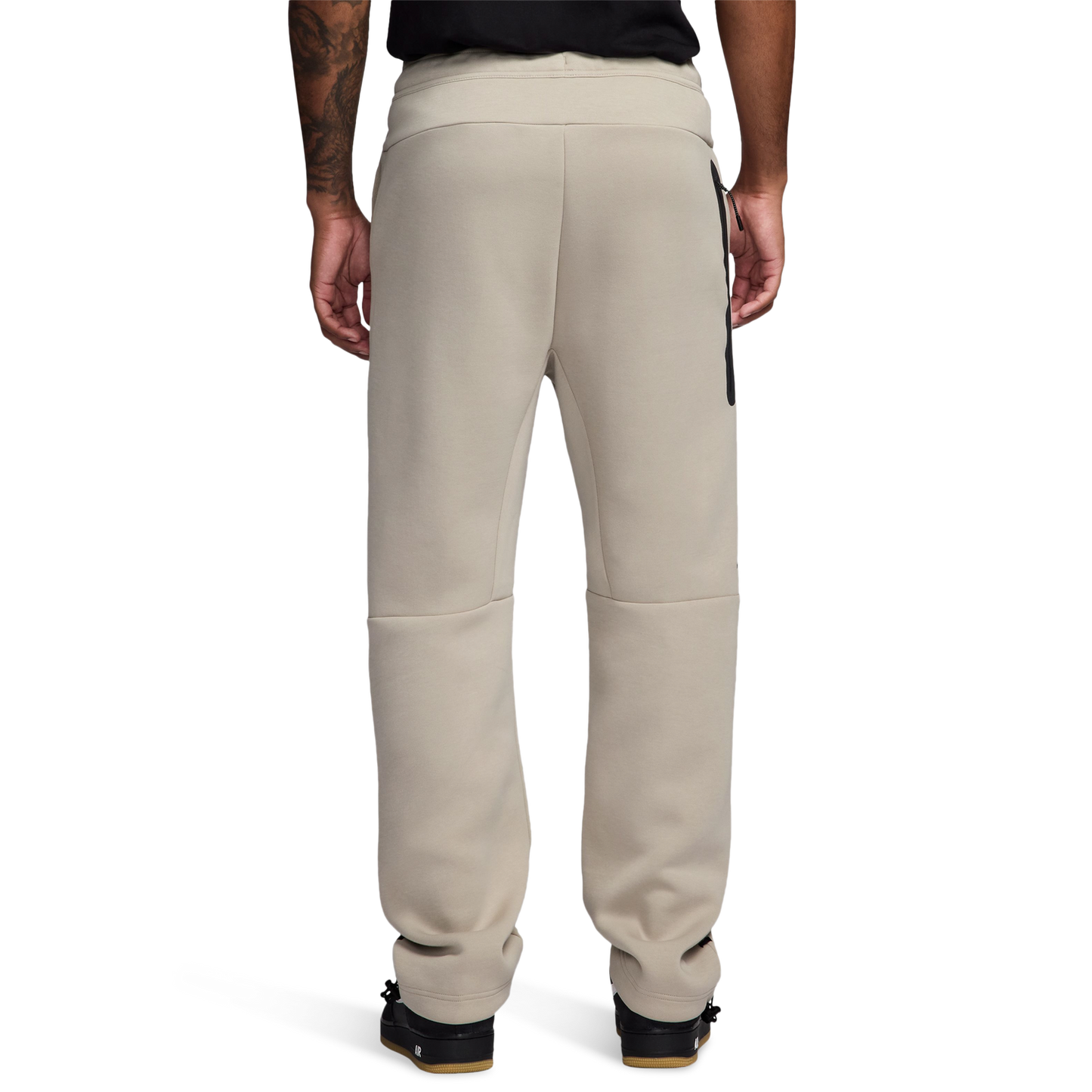Nike Tech Fleece Open Hem Pants - Men's - Black/Beige