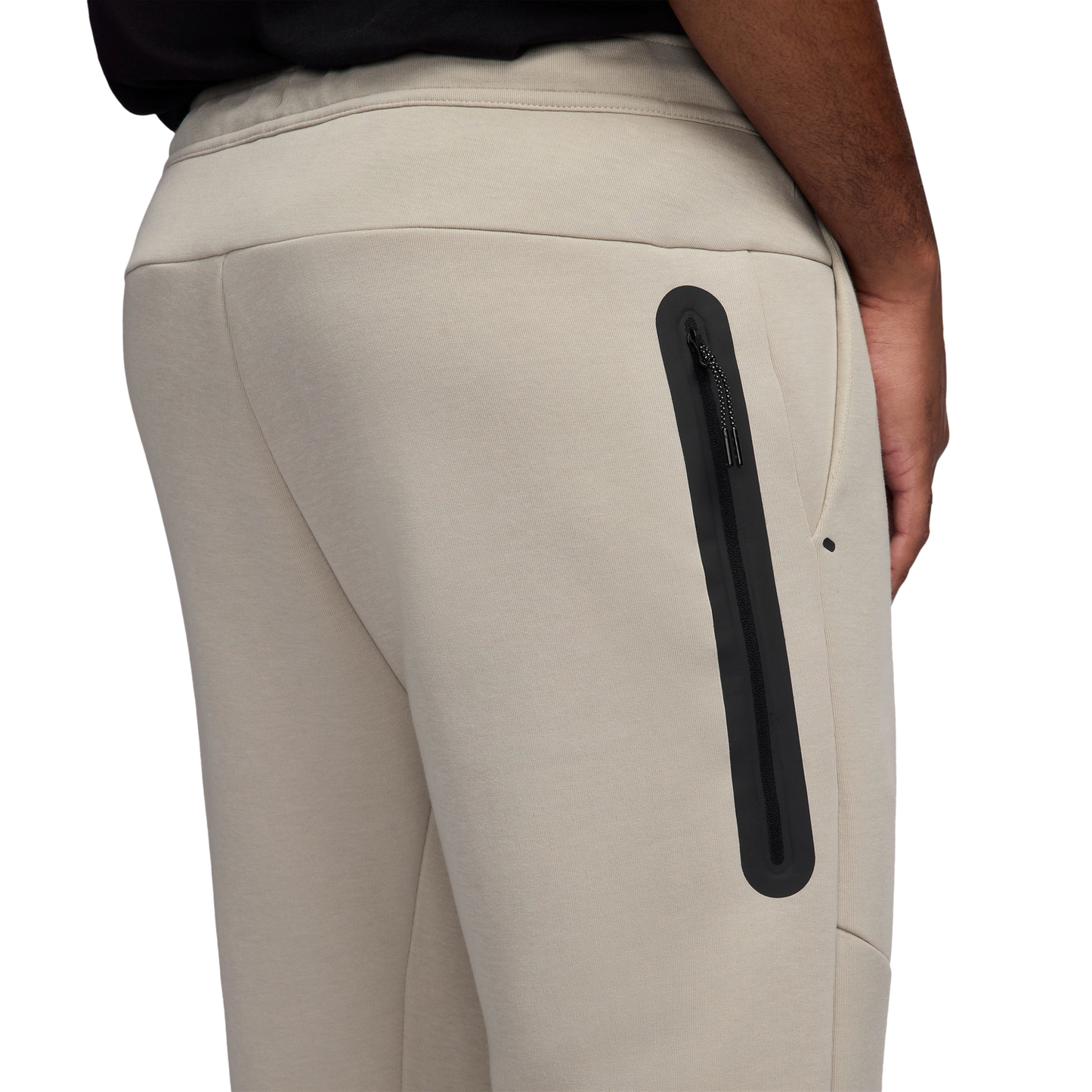 Nike Tech Fleece Open Hem Pants - Men's - Black/Beige