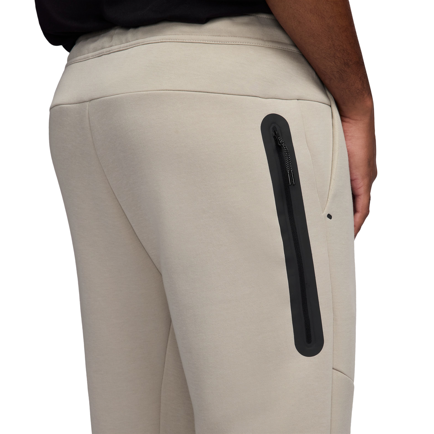 Nike Tech Fleece Open Hem Pants - Men's - Black/Beige