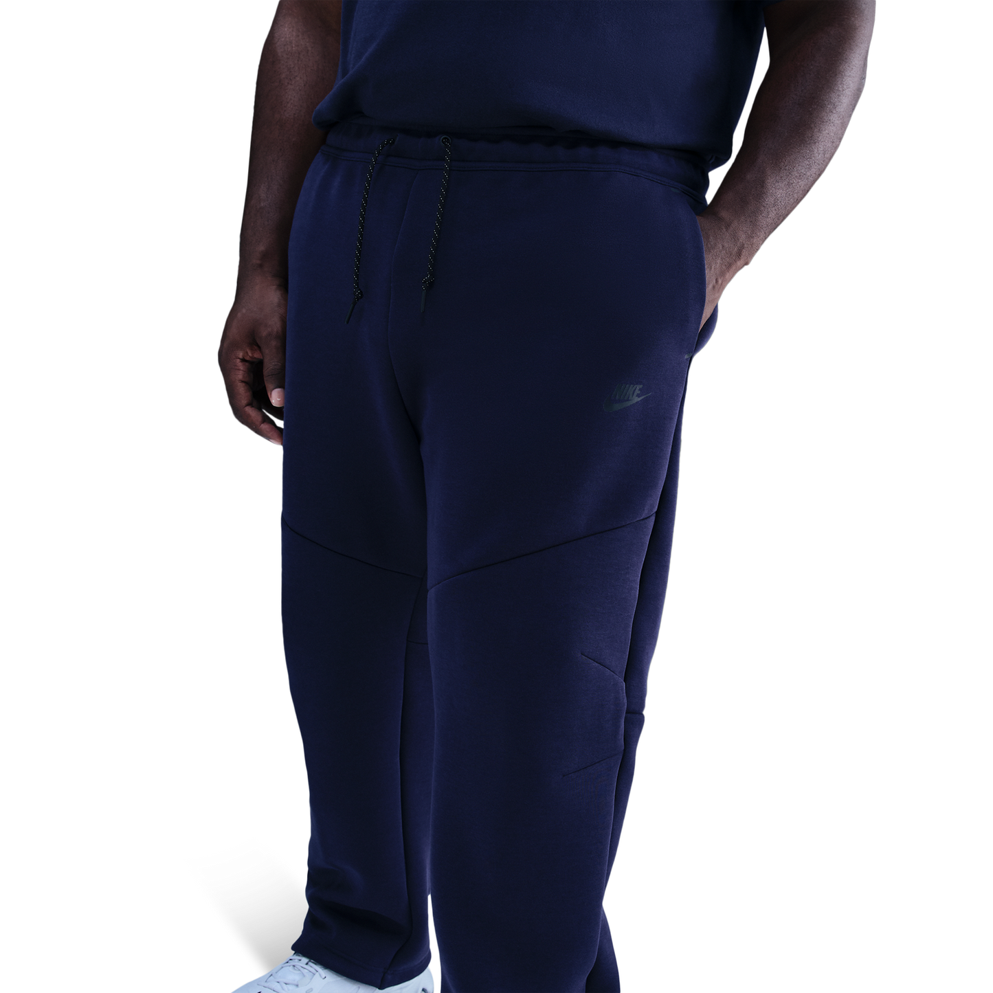 Nike Tech Fleece Open Hem Pants - Men's - Obsidian/Black