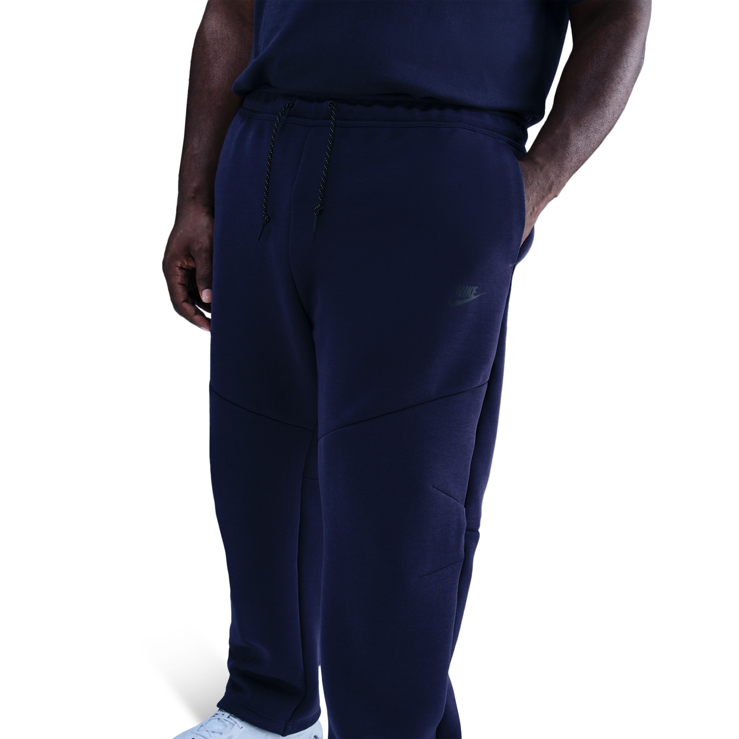 Nike Tech Fleece Open Hem Pants - Men's - Obsidian/Black