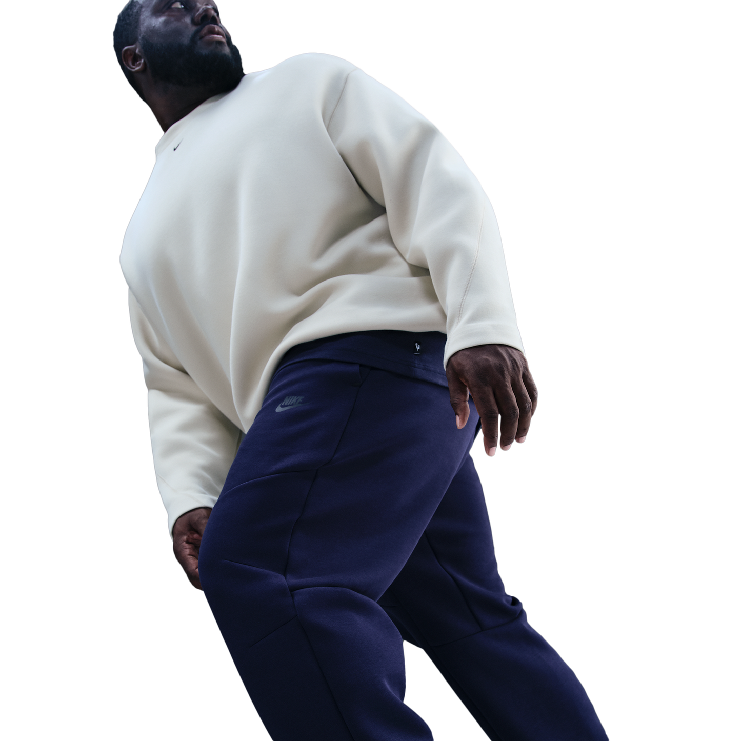 Nike Tech Fleece Open Hem Pants - Men's - Obsidian/Black