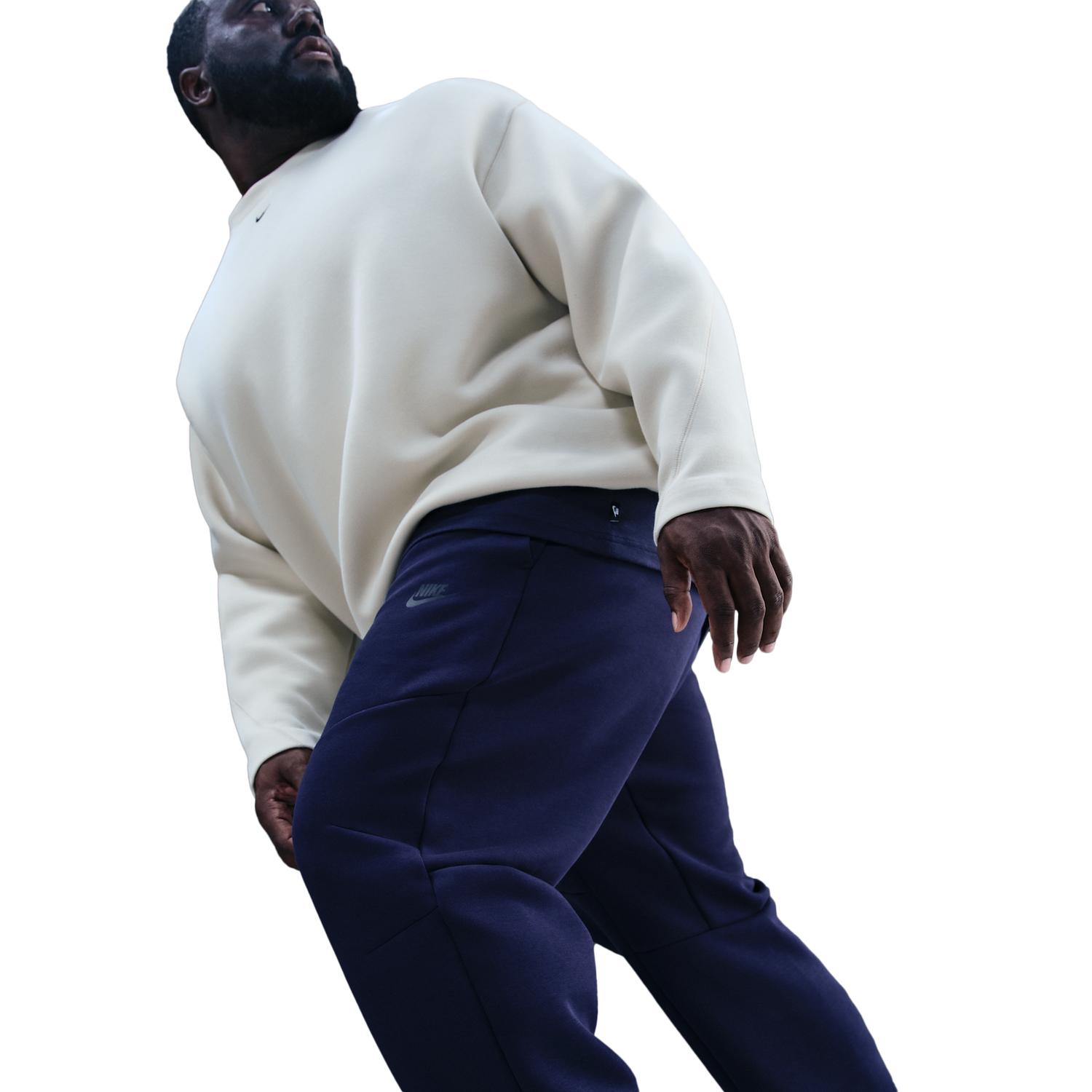 Nike Tech Fleece Open Hem Pants - Men's - Obsidian/Black