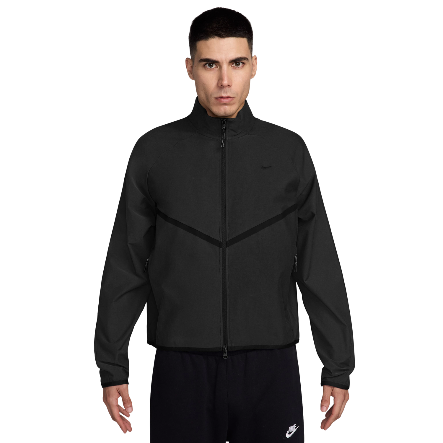 Nike Tech Shori Knit Track Jacket - Men's - Black/Black