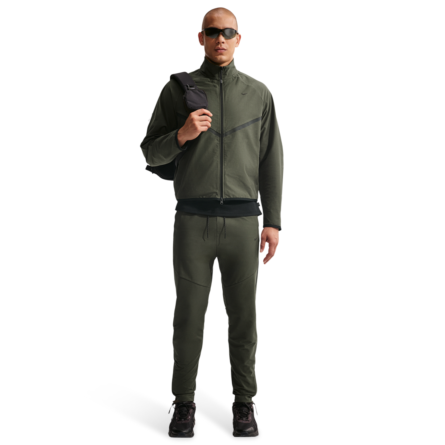 Nike Tech Shori Knit Track Jacket - Men's - Cargo Khaki/Black