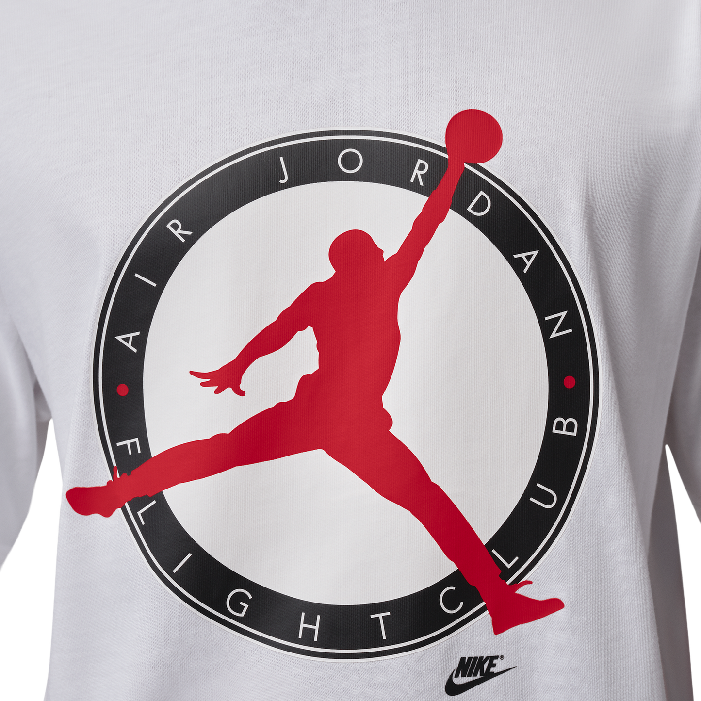 Jordan Flight Club Short Sleeve Crew - Men's - White/University Red